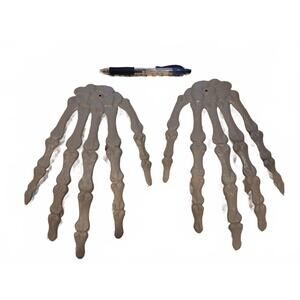 1 pair Plastic Halloween skeleton hands